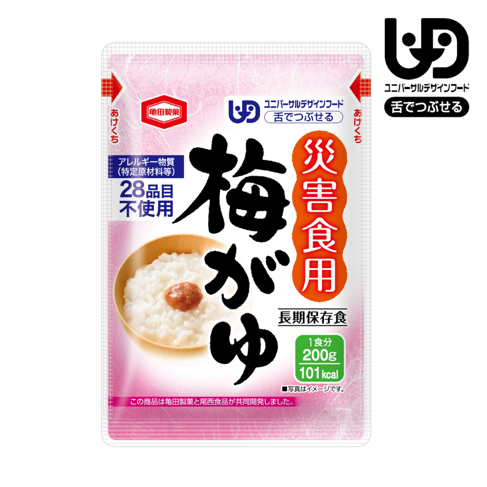 亀田製菓　災害食用　梅がゆ／40袋入り【UDF区分：舌でつぶせる】