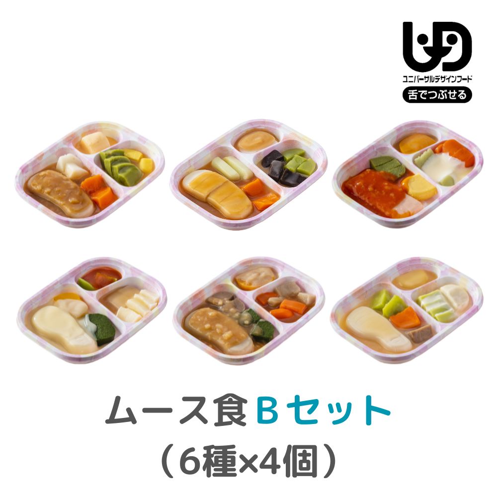 冷凍　ムース食弁当　Bセット（6種×4個）【ムース食】