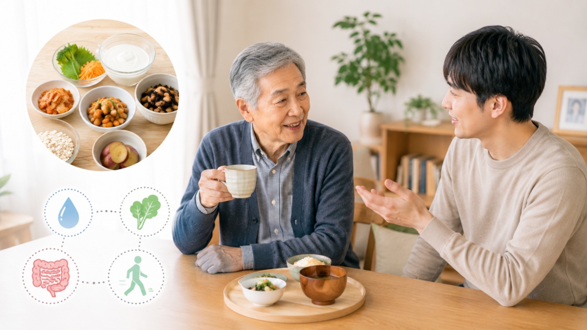 高齢者の便秘と食事｜在宅だからできる腸内環境を整える食べ方を専門家が解説