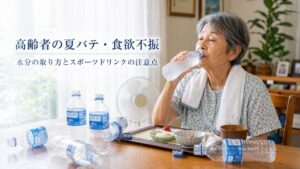 高齢者の夏バテ・食欲不振と食事対策｜水分の取り方とスポーツドリンクの注意点を解説