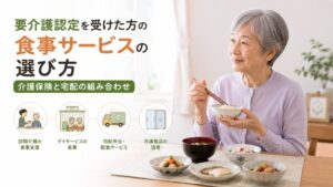 要介護認定を受けた方の食事サービスの選び方｜介護保険と宅配の組み合わせを現場から解説！