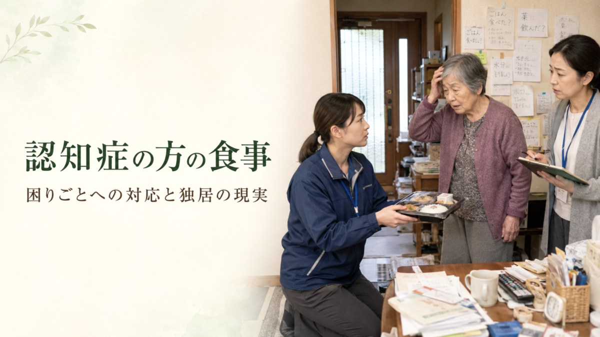 認知症の方の食事｜困りごとへの対応と独居の現実を専門家が解説